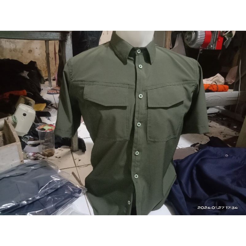 kemeja Lapangan Paspampres Bahan Street