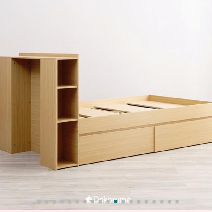 dipan kayu laci dua uk 160x200 GUFU Mebel Jepara