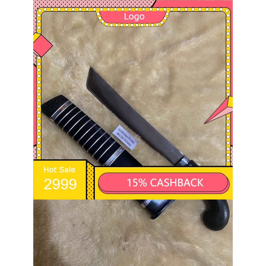 GOLOK CIBATU ASLI Pemotong bambu dan kayu GOLOK polet kopak rawing kerja kebun bahan baja per