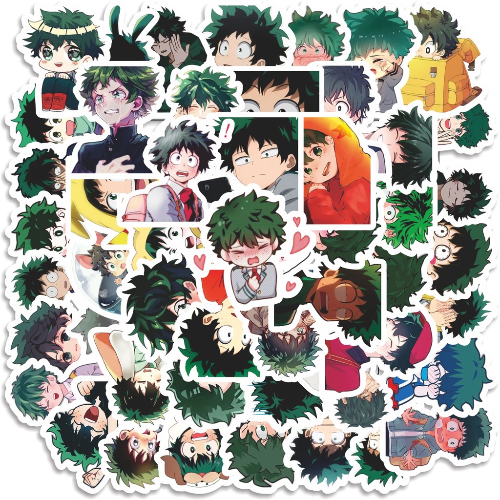 

COD 50 Pcs Stiker My Hero Academia Japan Anime Deku Lucu Anti Air Untuk Dekorasi Notebook Sepeda Skateboard Handphone