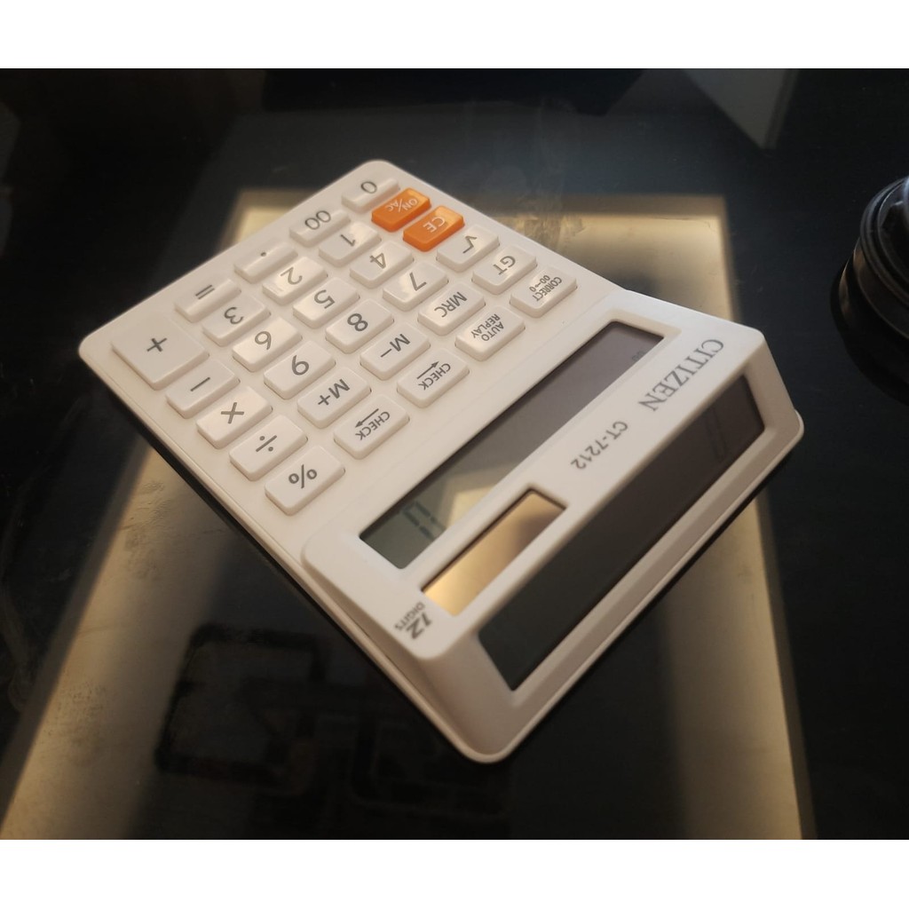 

Adn Kalkulator . CT-7212 - Calculator 2 Display Layar / Check Ulang Koreksi CT7212 12Digit