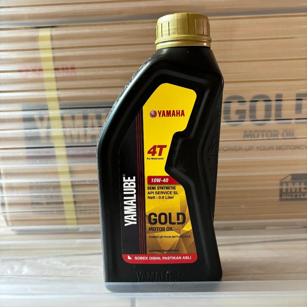 OLI MOTOR BEBEK 4T YAMALUBE GOLD 800ML ORIGINAL 10W40 KEMASAN BARU TERMURAH