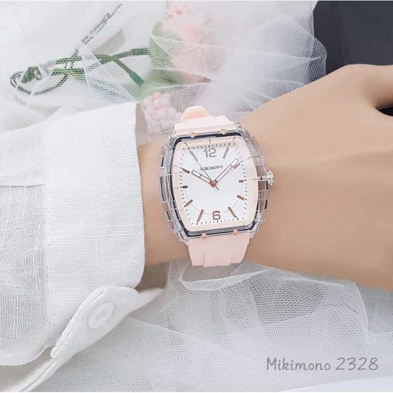 ( Best Seller ) Jam Tangan Wanita MIKIMONO 2328 Original Rubber Tali Karet -Bisa Cod