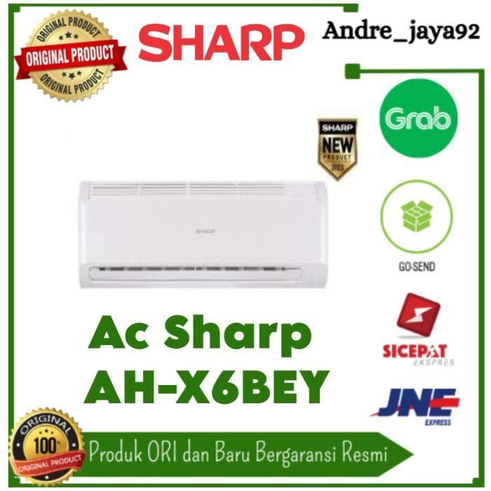 Ac Dinding Sharp 1/2 Pk Inverter New Ah-X06bey