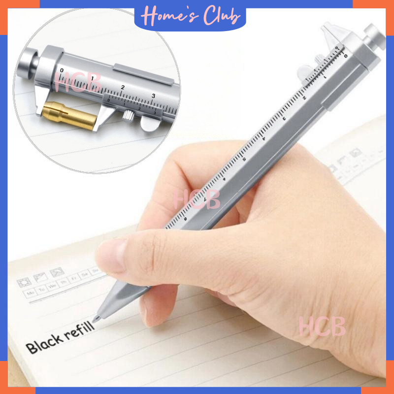 

HCB Pulpen Tulis Mistar Ukur Multifungsi / Alat Ukur Multifungsi Penggaris Skala / Pena Sigmat Vernier Caliper
