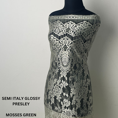 Brokat RIjek Halus Glossy Ukuran 1 kebaya (Presley)