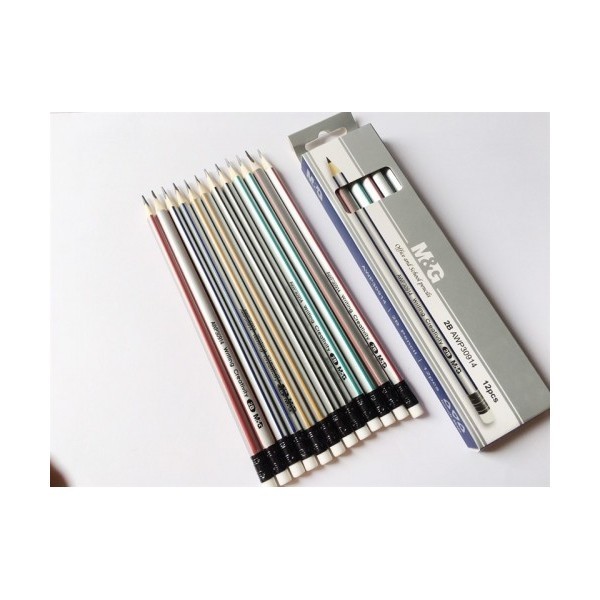 

M&G Pencil 2B W/Eraser / Pensil 2B Segitiga M&G Awp30914 Murah Berkualitas