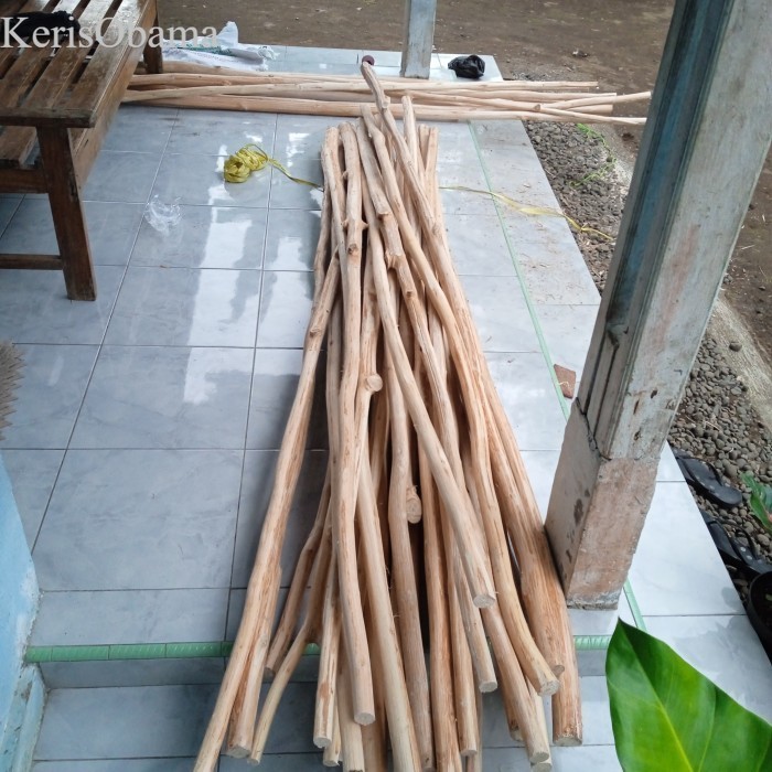 

Ranting Kayu Jati Bahan Pagar /100 cm /1*Batang murah