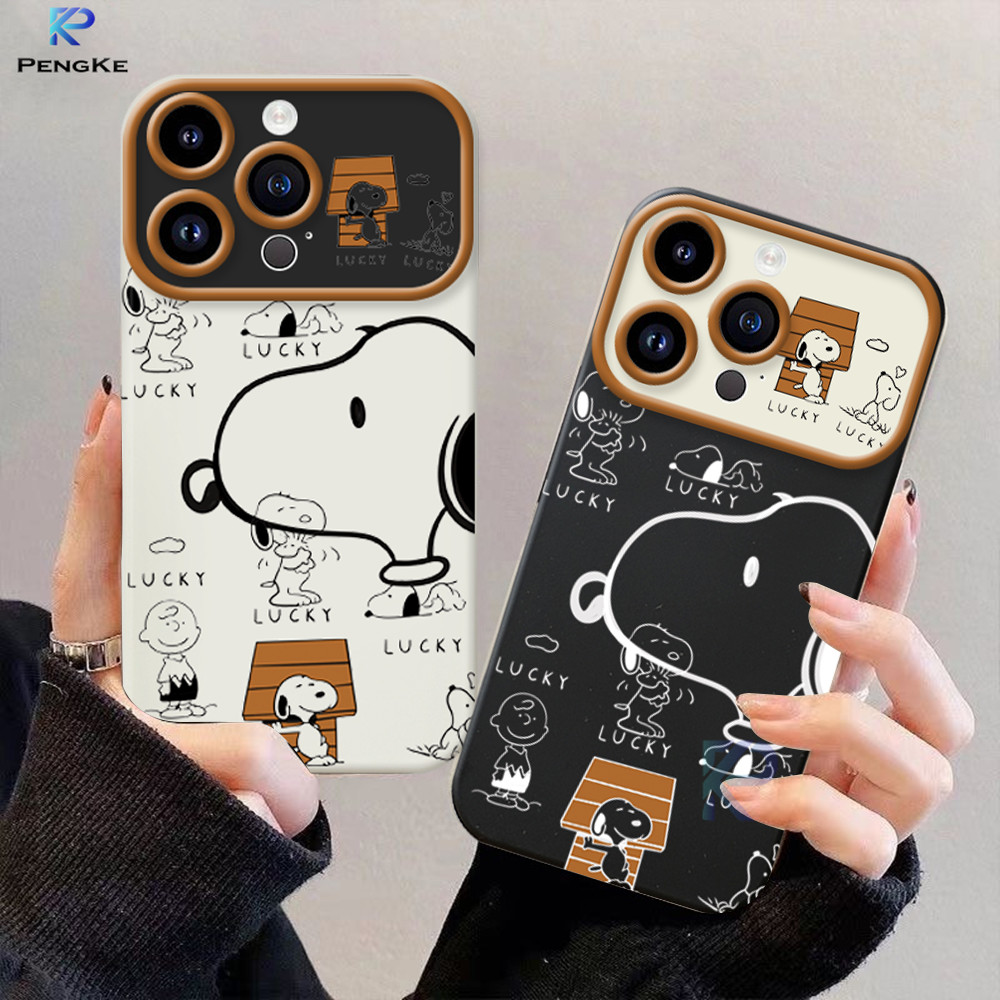Casing hp IPhone 7 Plus 11 IPhone 13 14 15 11 12 Pro Max XR 7 6 8 15 6S Plus X XS MAX SE Sketch Snoo
