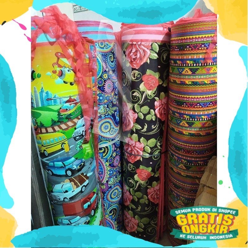 Tikar Spon / Tikar eva Lantai besar sambungan 180x240cm/ blackpink