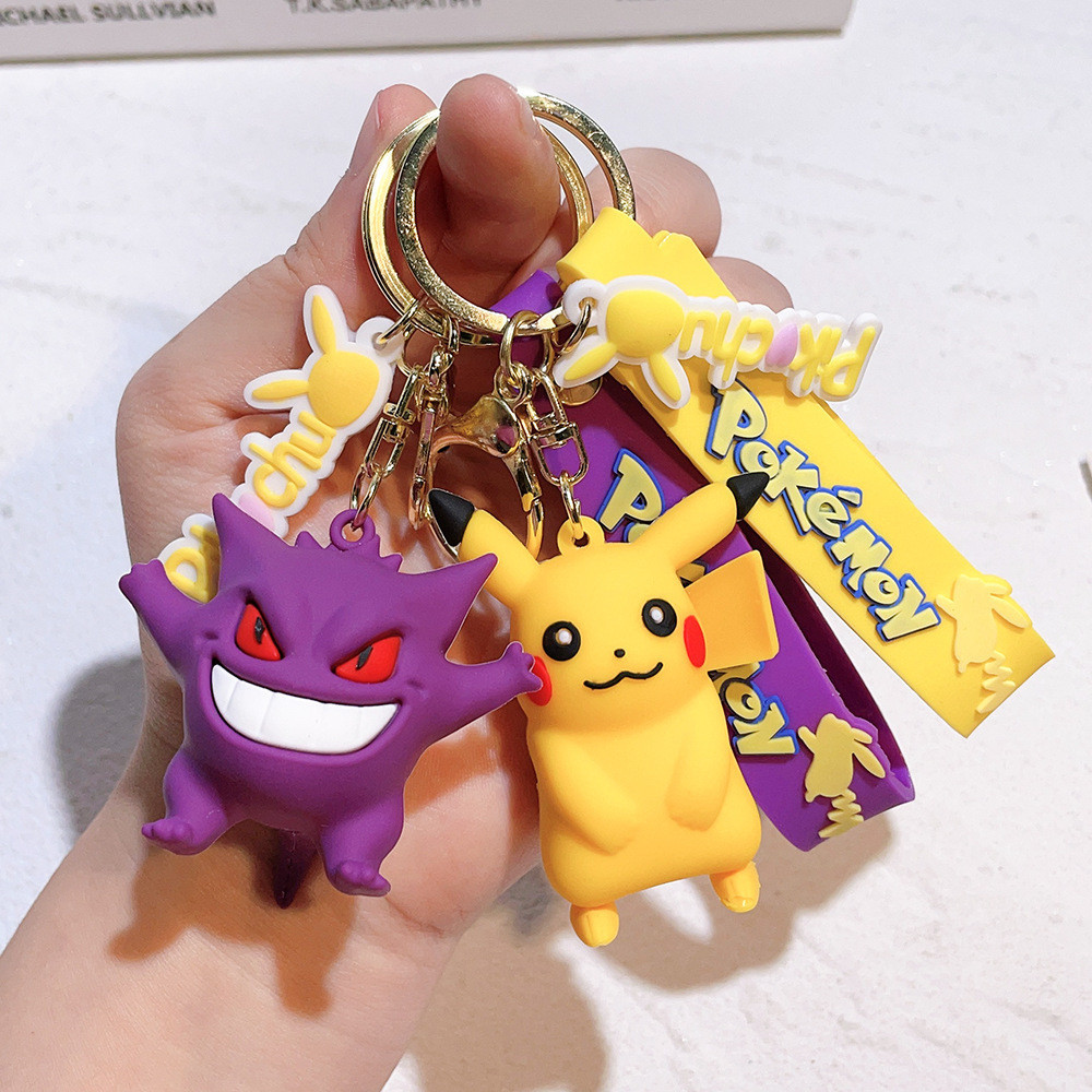 IKOLE Gantungan Kunci Pokemon Pikachu PVC KY011 | Aksesoris Tas Kunci Koleksi Hadiah Souvenir