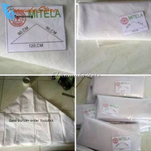 Ready (1kg=52pcs) BIJIAN mitela p3k | Mitela | syal mitela | alat P3k Semarang Jawa Tengah