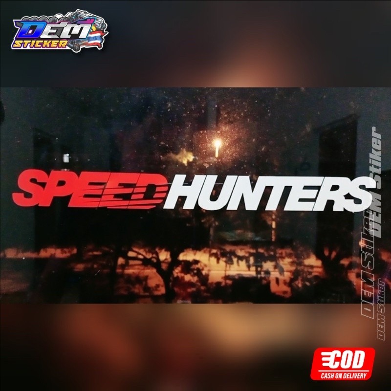 Stiker Kaca Mobil Stiker Mobil Tulisan SpeedHunters
