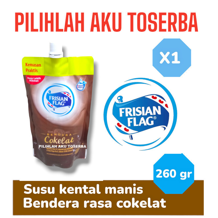 

Frisian Flag Susu Kental Manis COKELAT POUCH 260 gram - ( HARGA 1 POUCH )