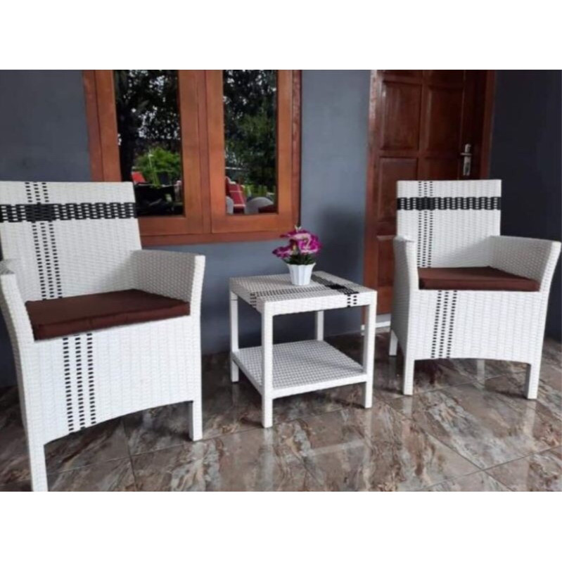 KURSI TERAS ROTAN HAWAI + JOK DUDUK BY TERAS RUMAH ROTAN