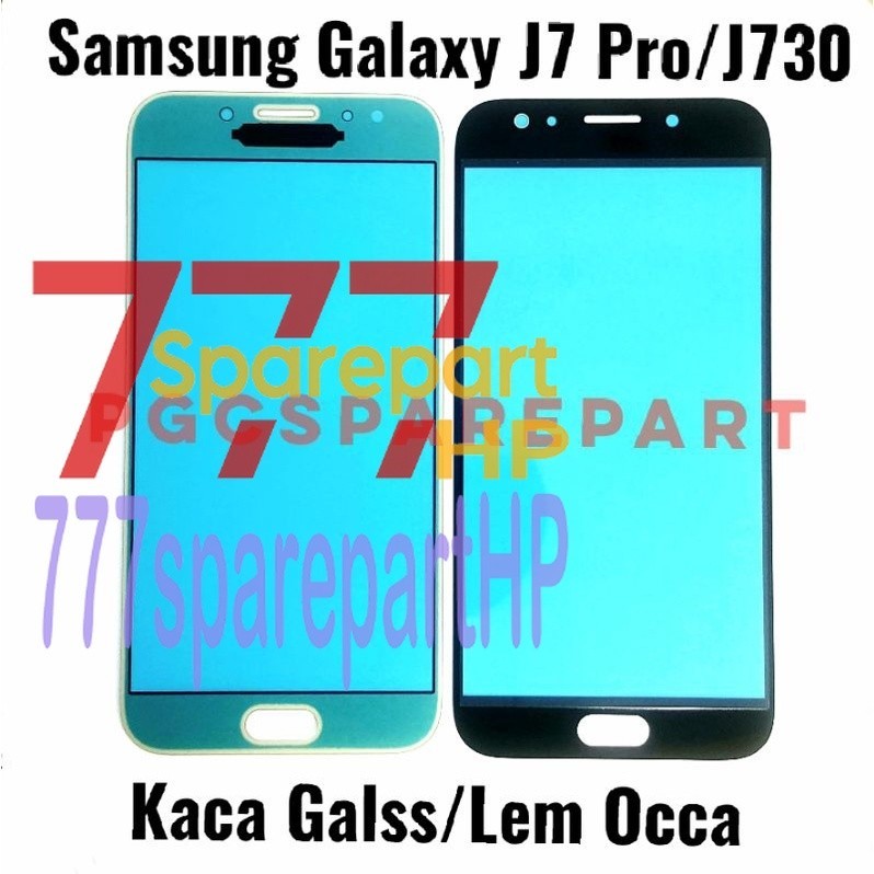 Original Kaca LCD Glass Plus Lem oca Samsung Galaxy J7 Pro J730 -  Mirip Touchscreen - 777sparepartHP