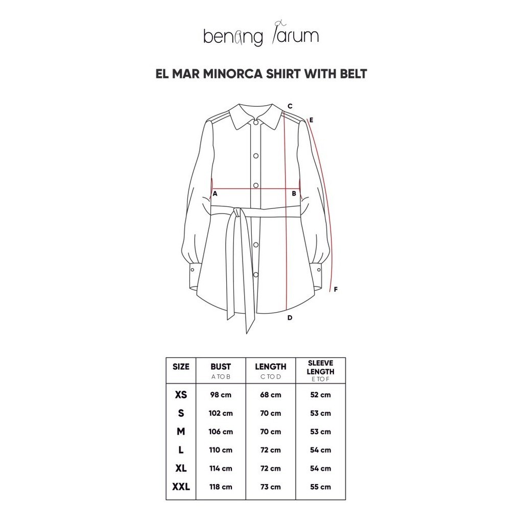 Benang Jarum - El Mar Minorca Shirt with Belt - Dark Green - M