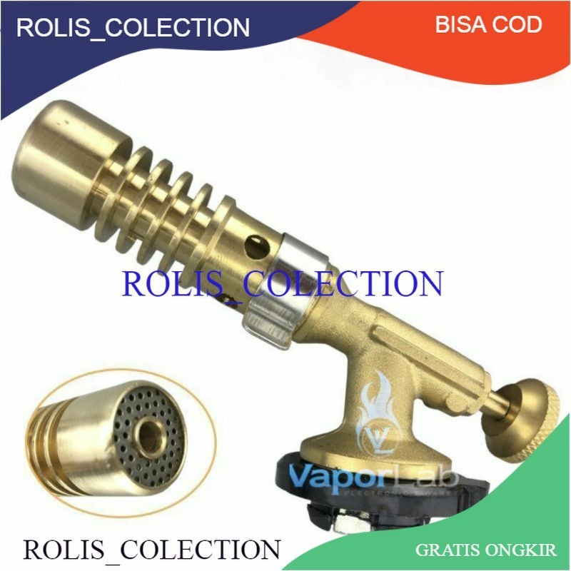 KEREN... kepala gas torch full asli kuningan alat las blow torch flame gun