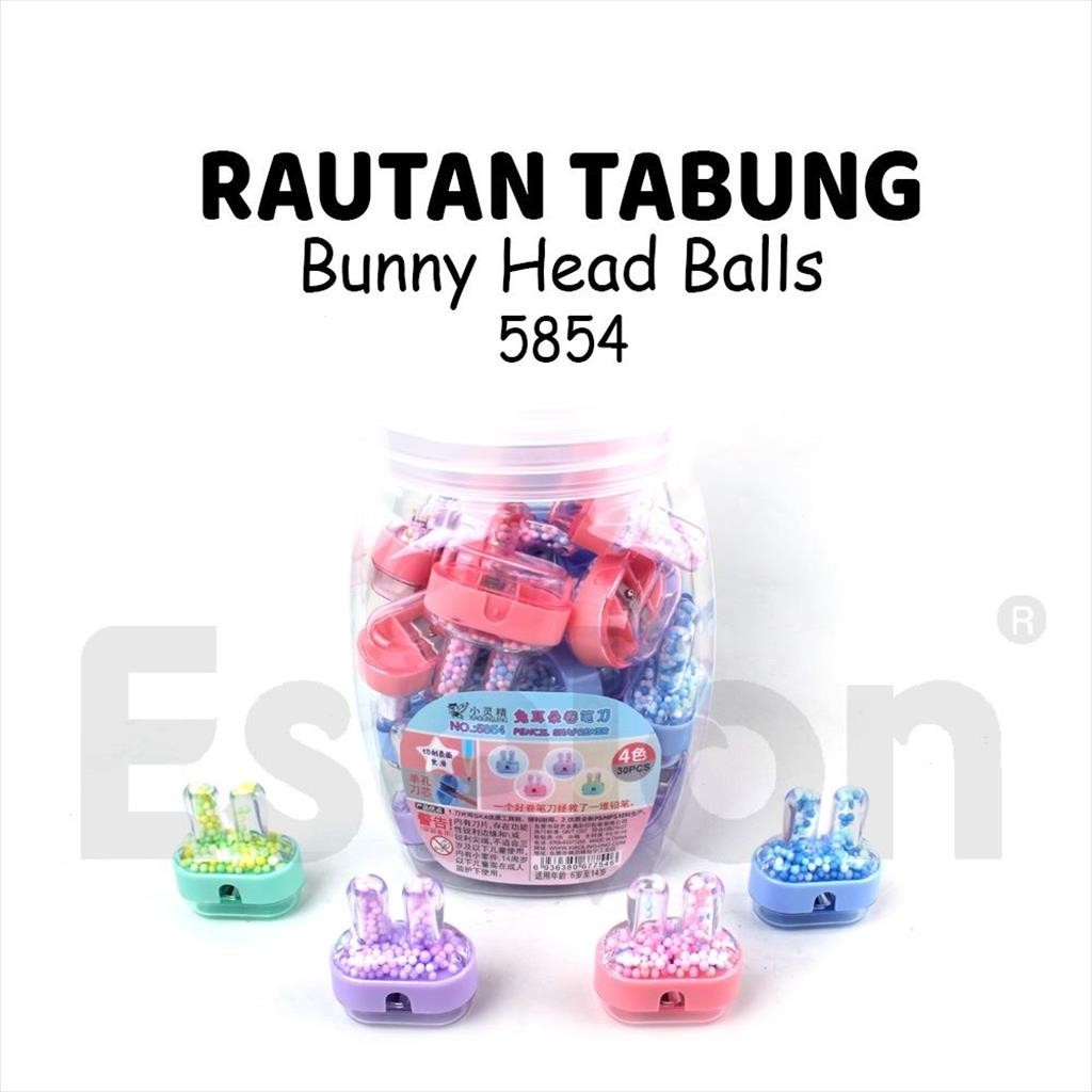 

[ES.JKT] 1pcs Rautan BUNNY HEAD BALLS / / Rautan Xiao Ling Jing 5854 / Rautan 1 Lubang