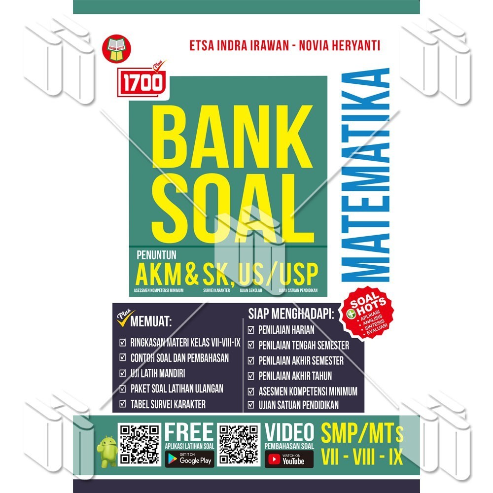 BUKU 1700 PLUS BANK SOAL MATEMATIKA SMP/MTs