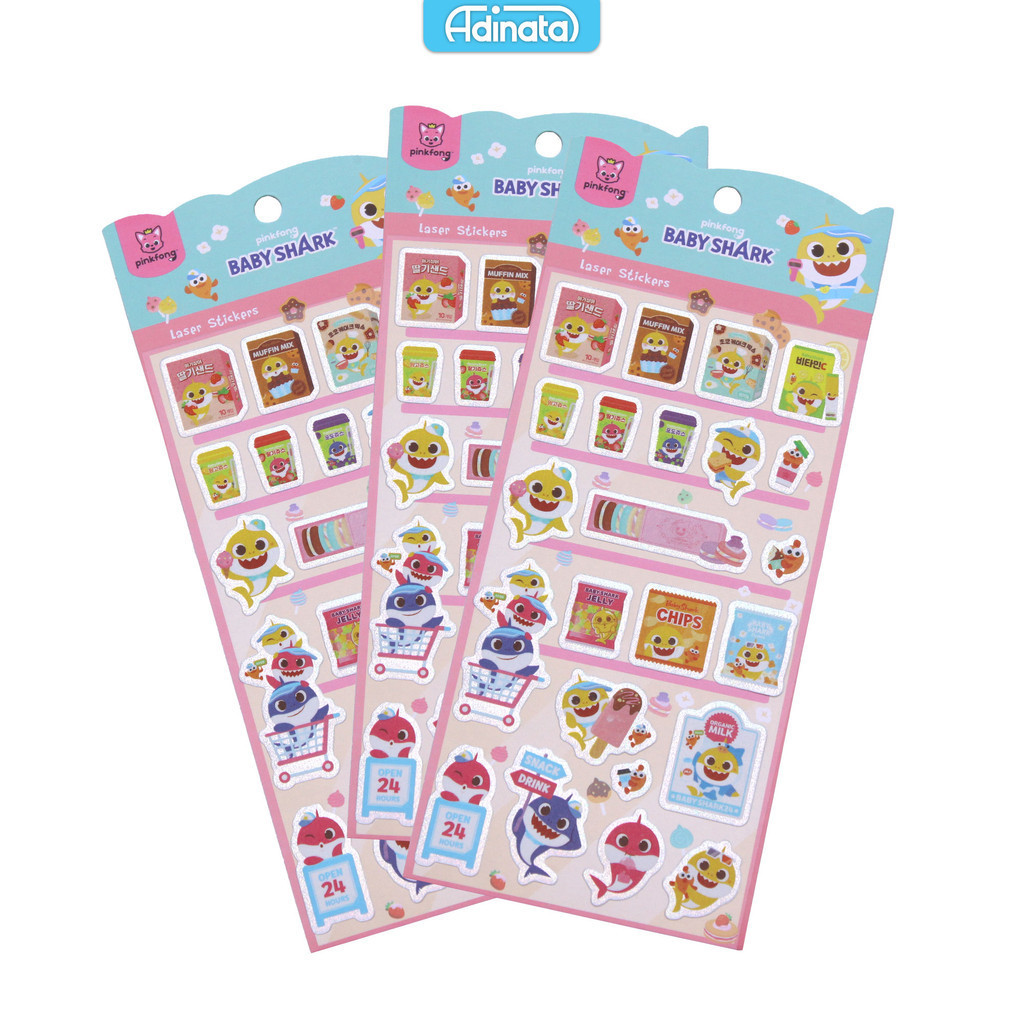 

Baby Shark Laser Stickers 2430-6117 / Sticker - Adinata