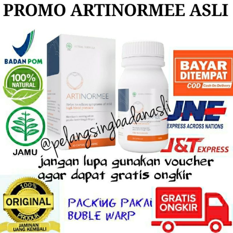ARTINORMEE Asli Original ARTINORMEE Obat Hipertensi Stroke Jantung Herbal Manjur