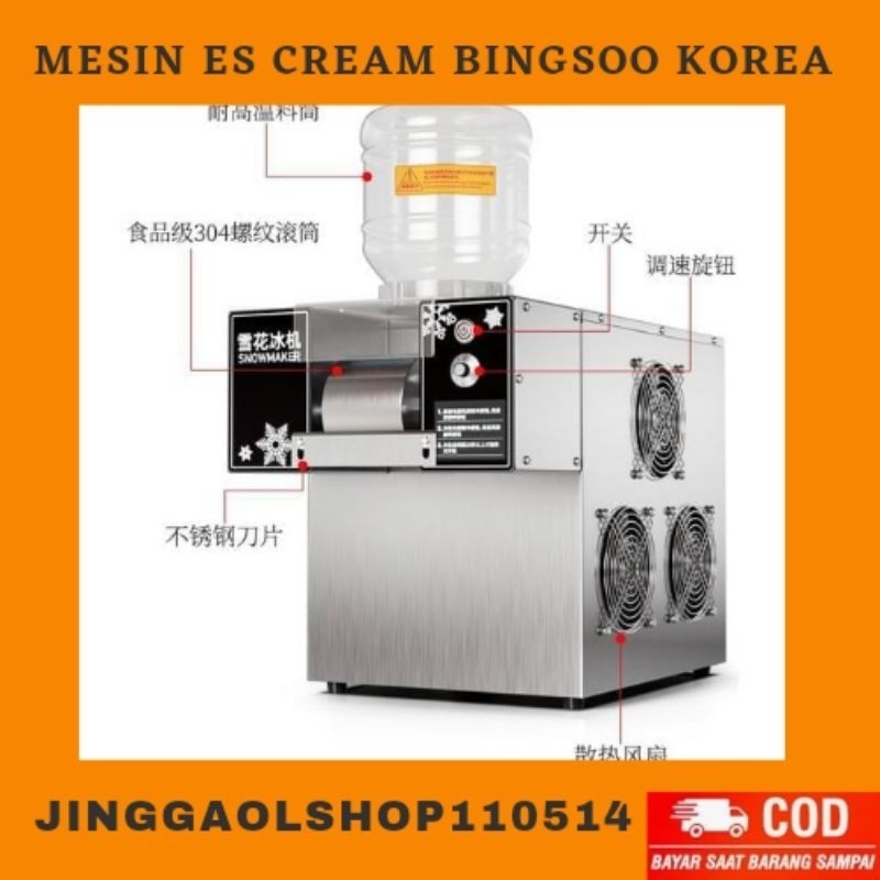 diskon spesail promo Mesin es krim bingsoo korea arumanis mesin es cream bingsu snow ice machine