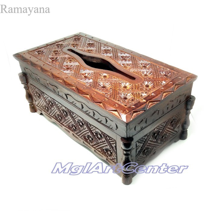 

Tempat Tissue Kayu Jati Ukir Klasik TS003 (kotak tissue, box tissue) Murah