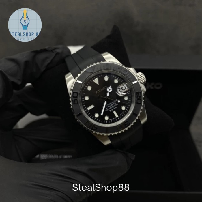 Seiko Mod YachtMaster Silver NH35