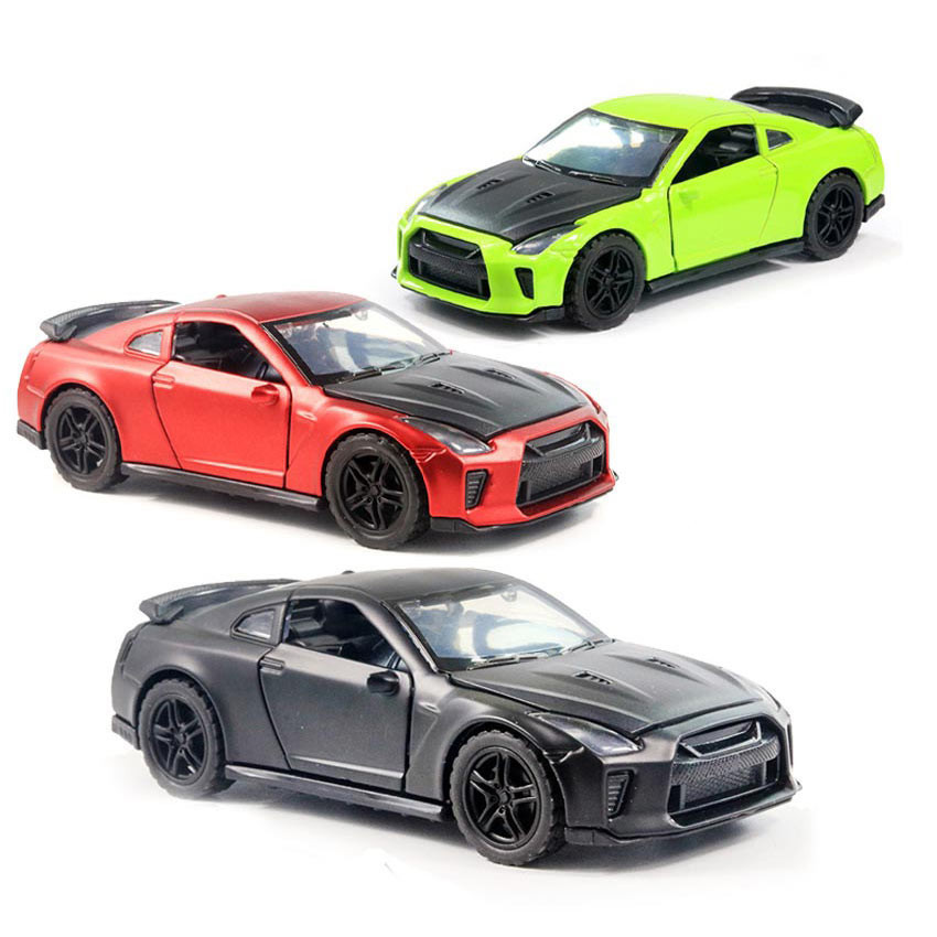 Miniatur Diecast Mobil Nissan Gtr Diecast 1:36 Pajangan Miniatur Mobil