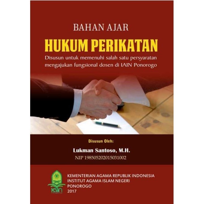 

Buku Bahan Ajar perikatan, Lukman Santoso