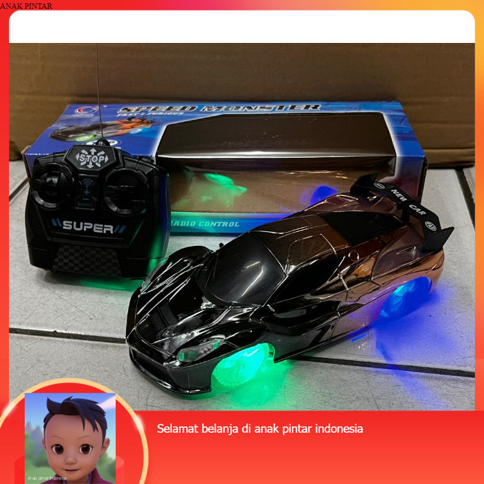 Mainan Anak Mobil Remote RC Mobil Remot Chrome Ban Lampu
