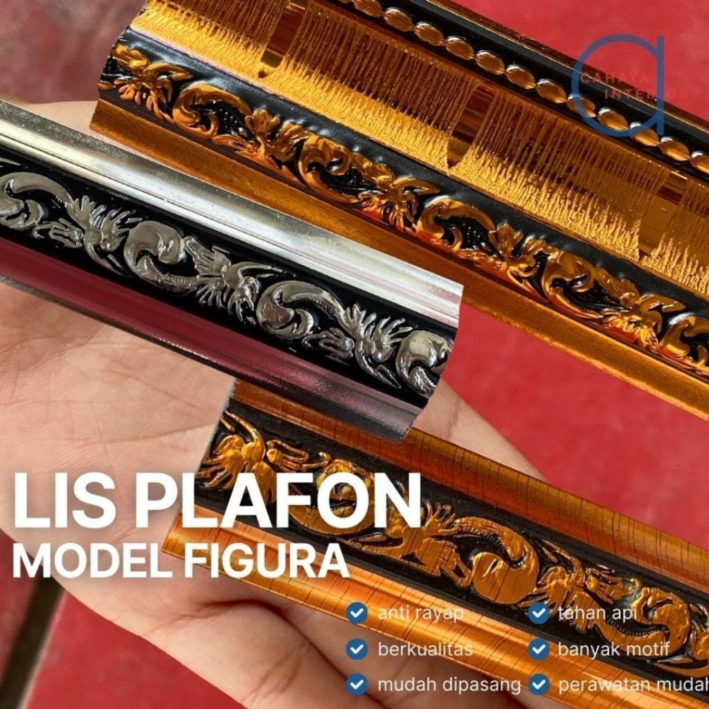 List Figura Plafon PVC Motif Mewah - List Untuk Plafon Kamar - Plafon Ruangan