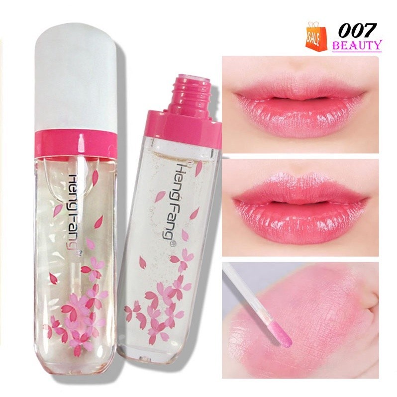 Hengfang LipGloss Lipstik Bening Berubah Warna Ringan Dibibir Liptint Pelembab Bibir Alami