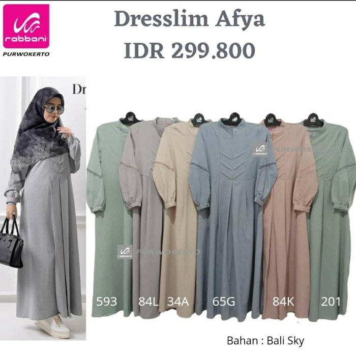 Rabbani Dresslim Afya Gamis Baju Muslim Wanita Dewasa