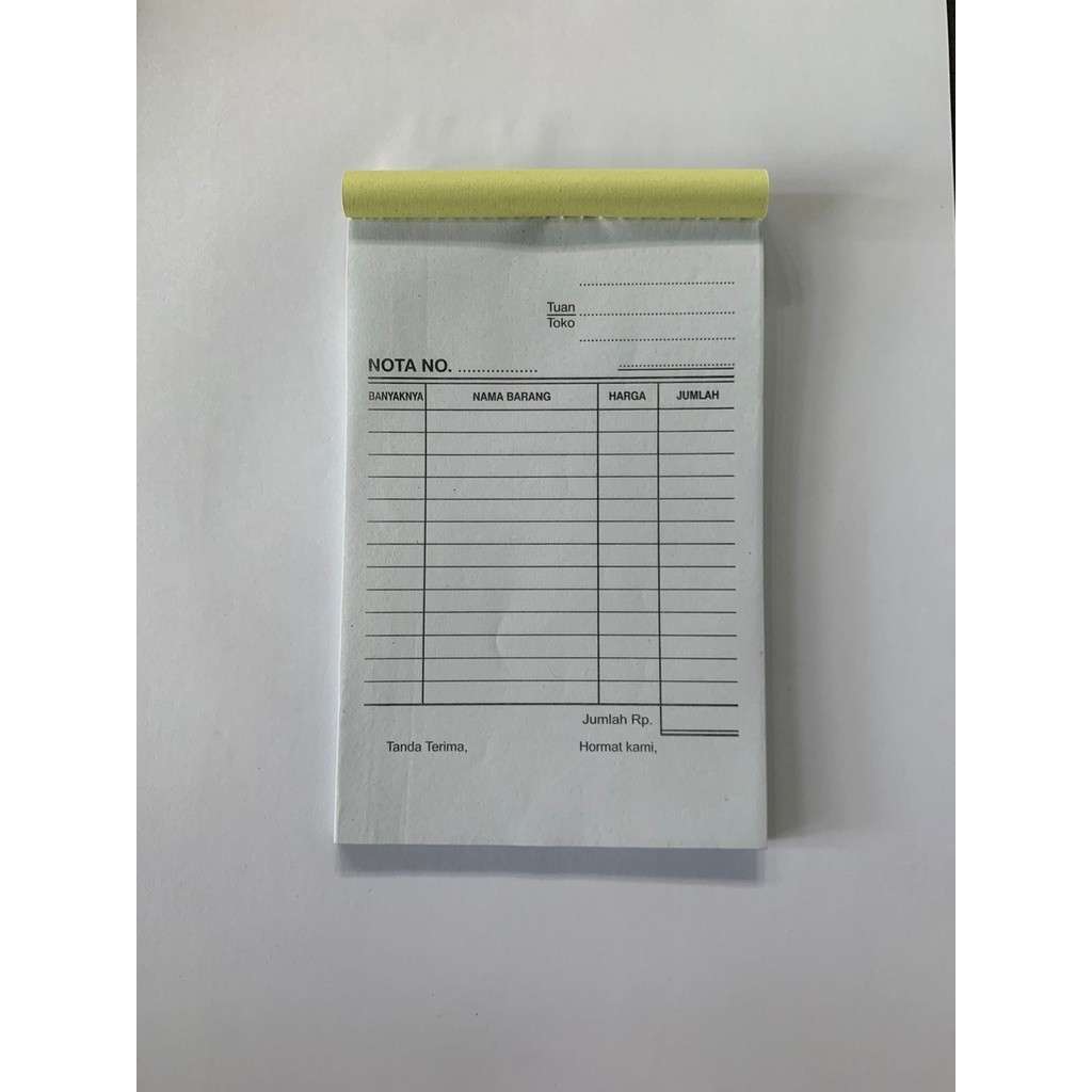 

NOTA KONTAN 3 PLY, NOTA KECIL, NOTA NCR