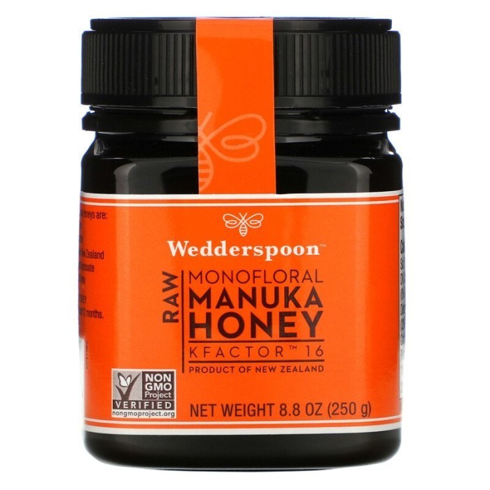 

Wedderspoon 100% Raw Unpasteurized Manuka Honey Madu KFactor16 (250g)