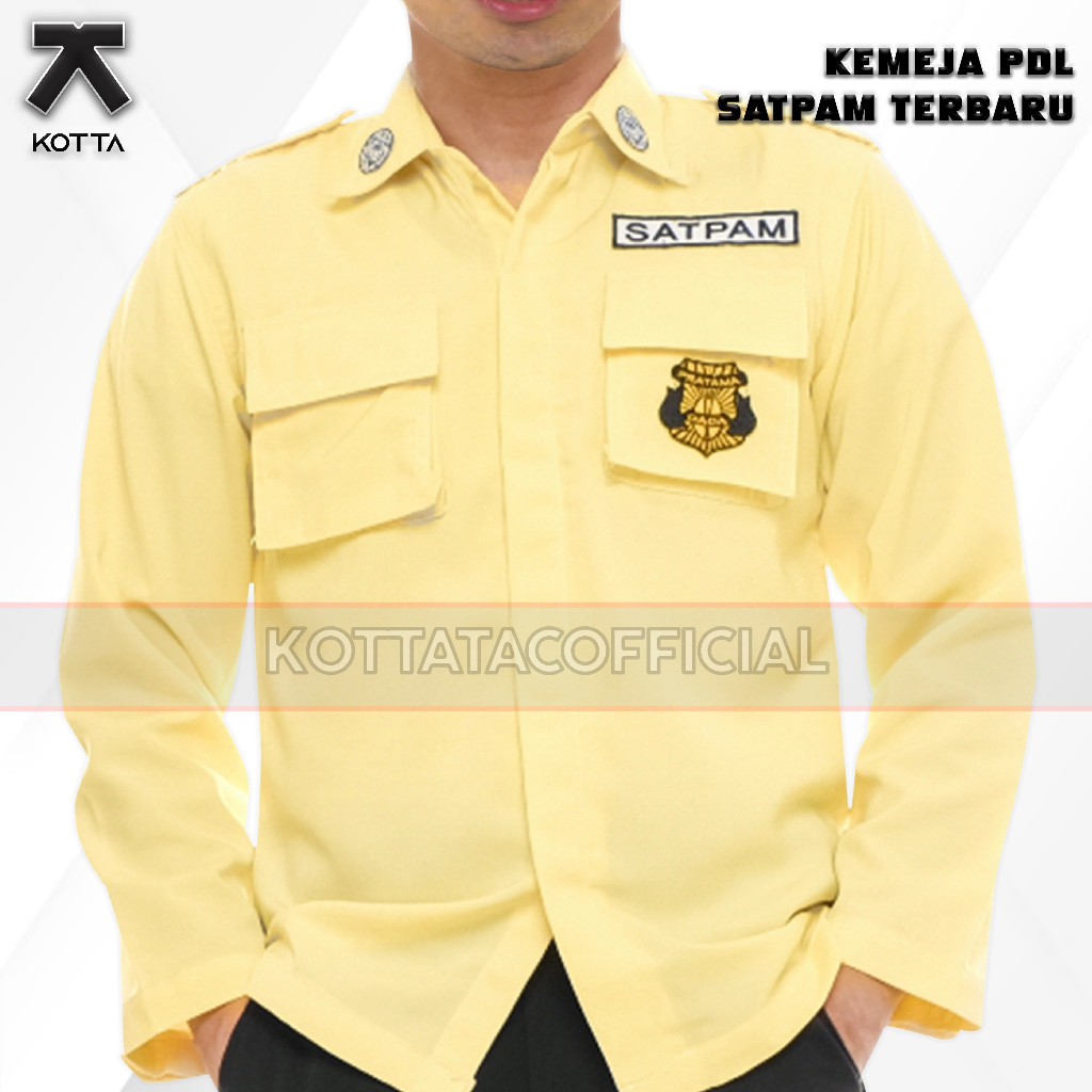 BAJU PDL SATPAM TERBARU KREM - KEMEJA PDL SATPAM KREM - KEMEJA PDL SATPAM 2022