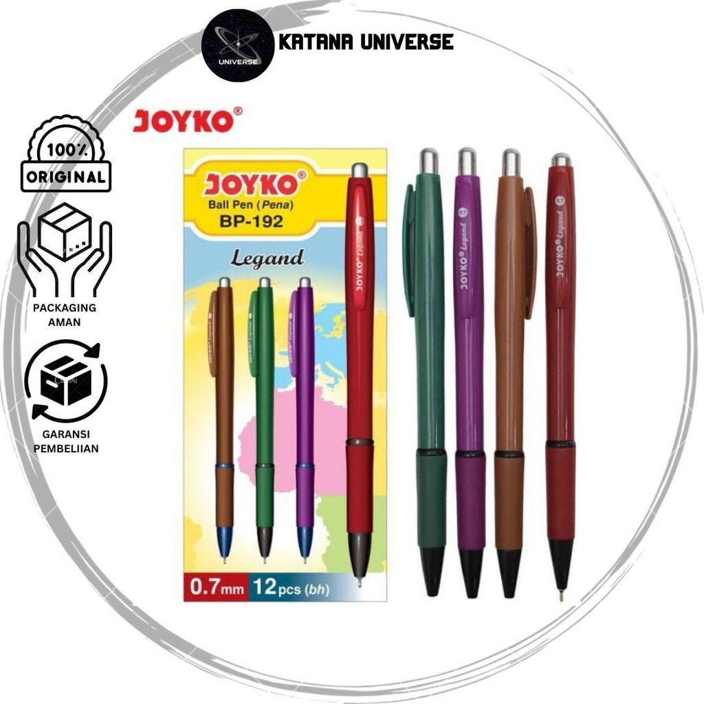 

Ball Pen Pulpen Pena Joyko BP-192 Legand 0.7 mm / (1 Pcs)