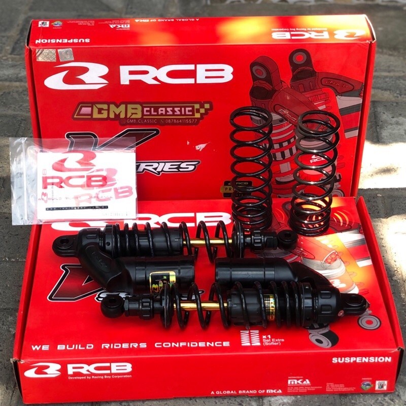 Discon 70% shock belakang skok rcb v series uk 320mm shock tiger rcb premium black