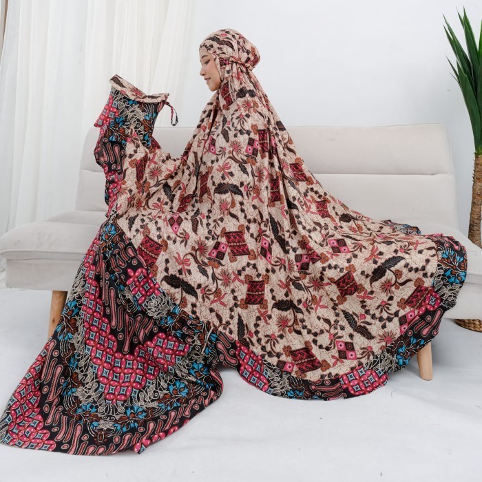 mukena dewasa | mukena jumbo | mukena batik | Mukena katun - Grosir, Randomly