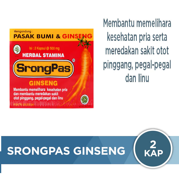 

SrongPas perLembar 2Kapsul Herbal Stamina