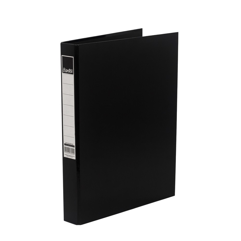 

[Stationery Spectrum] Bantex Laminated Ring Binder 2 Ring 20mm A4 Black 1130 10