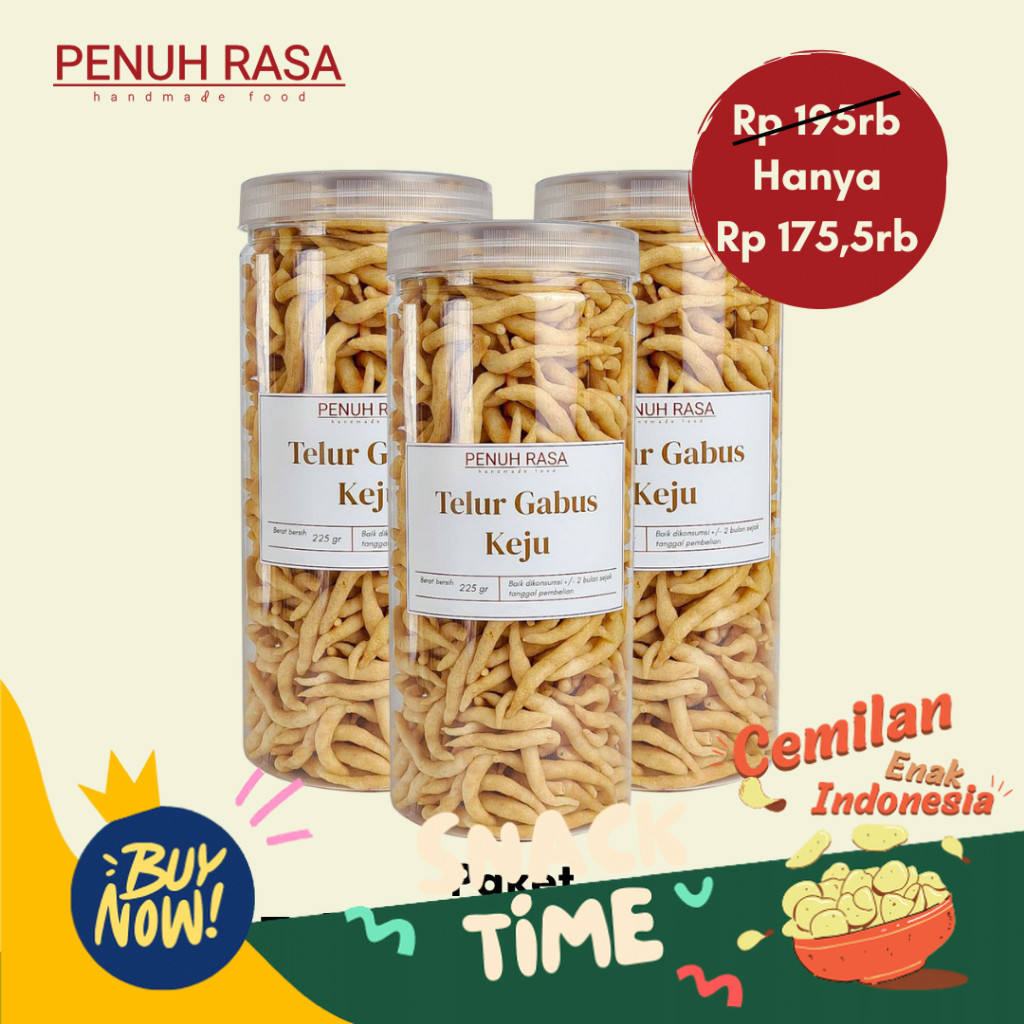 

Special Diskon Paket 3x Telur Gabus Keju 225gr