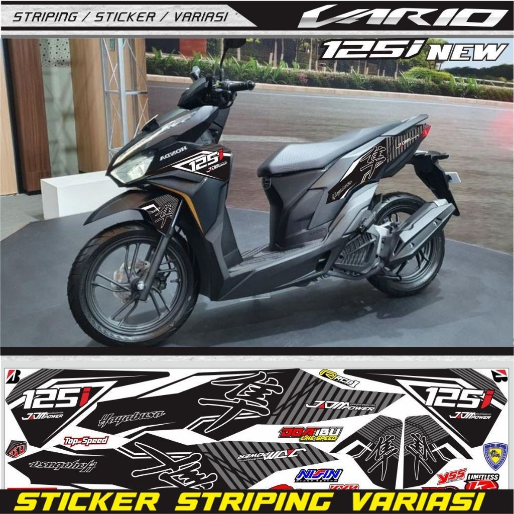 VARIASI VARIO GN 2 / striping stiker motor vario gn2 125 new 2023 2024 variasi / stiker new vario 125 iss cbs striping