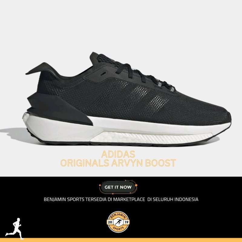 SEPATU ADIDAS AVRYN BLACK/WHITE MEN'S RUNNING SHOES Original 100%