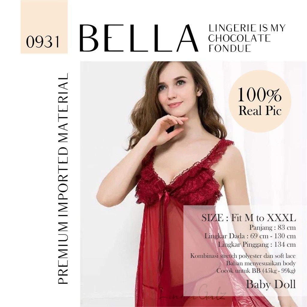 LindaGalz - Pakaian Tidur Wanita Dewasa / Lingerie Big Size Jumbo 0931-1