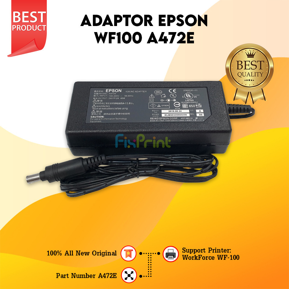 Adaptor Power Supply EPSON WF100 WF-100 Epson WorkForce WF-100
