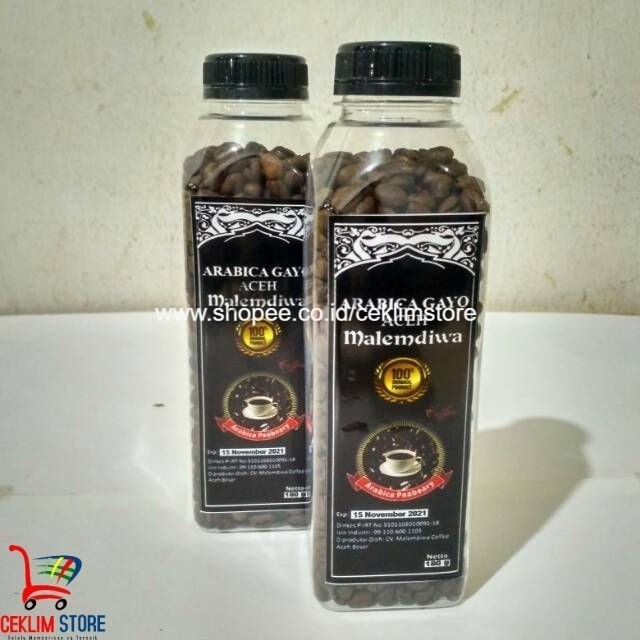 

KOPI ACEH GAYO MALEMDIWA BIJI ROSBEAN ARABIKA PEABEARY NETTO 180 GRAM