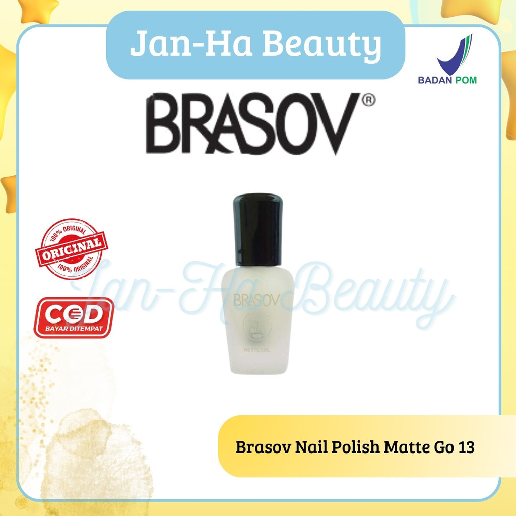 BRASOV Kutek Cat Kuku Matte 8 ML Kutek Go Matte Nail Polish Matte BPOM  No.13